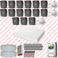 Hikvision 15 Kamera Fullhd Güvenlik Kamerası Set 1TB Hdd